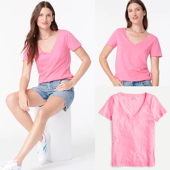 J. Crew Tops - J. Crew Vintage Cotton V-neck T-shirt